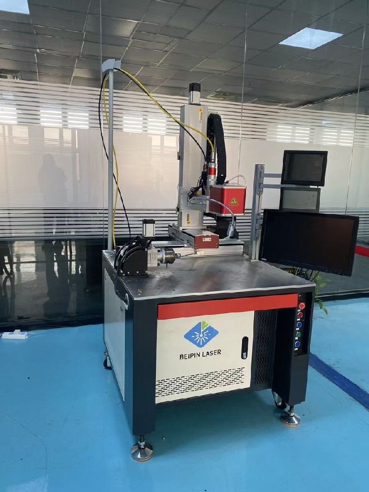 Beipin BP-W-P150 QCW pulsed laser spot welding workstation with galvo head and CCD vision